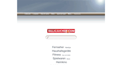 Desktop Screenshot of billigsucher.com